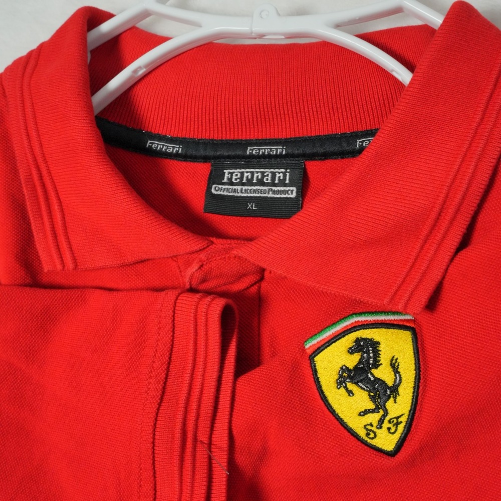 Ferrari Scarlet Polo with Emblem